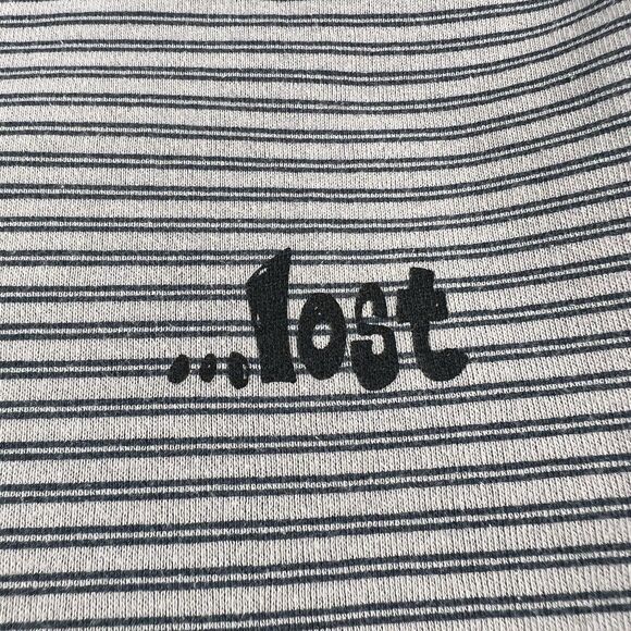 Lost Skateboard Hoodie Men’s Medium Tan Striped Full Zip Surf Sweatshirt - Picture 9 of 16